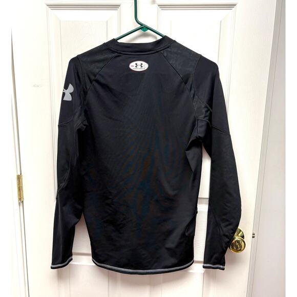 Under Armour Coldgear, Black Sport Layer, Underarm Vent Holes, Men's Size M - Picture 4 of 7